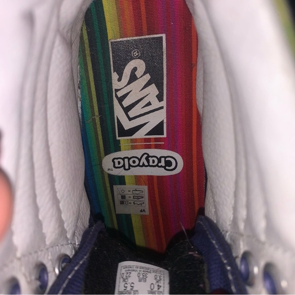 Vans Off The Wall X Crayola Crayons High Top Shoes Women’s 5.5 Men’s 4 - Picture 8 of 9